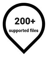 Symbol für unterstützte Dateiformate