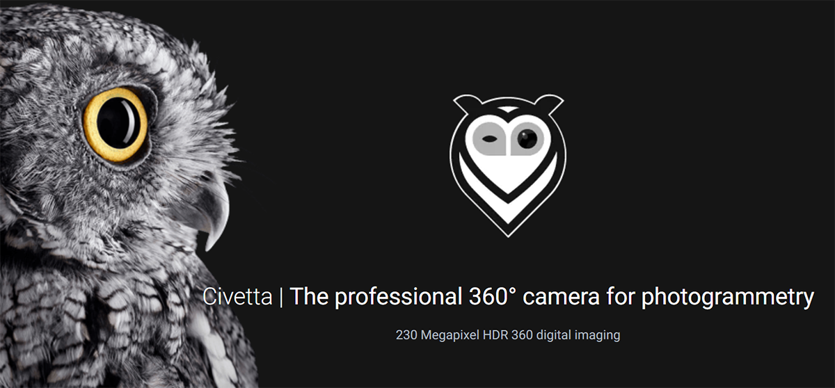 civetta owl professional 360 camera for photogrammetry